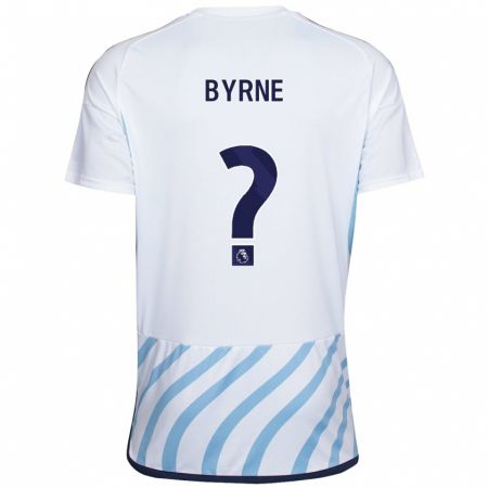 Kandiny Női Shayne Byrne #0 Fehér Kék Idegenbeli Jersey 2023/24 Mez Póló Ing
