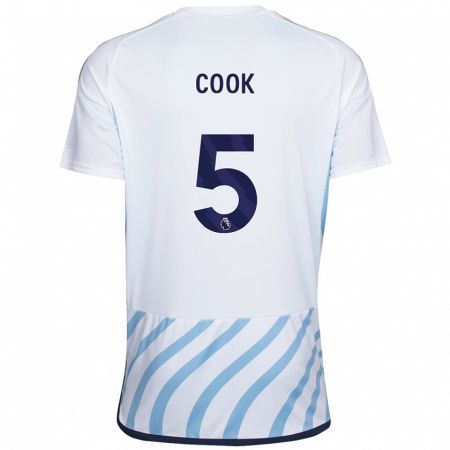 Kandiny Női Olivia Cook #5 Fehér Kék Idegenbeli Jersey 2023/24 Mez Póló Ing