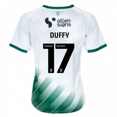 Kandiny Női Dylan Duffy #17 Fehér Idegenbeli Jersey 2023/24 Mez Póló Ing