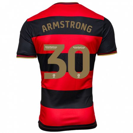 Kandiny Női Sinclair Armstrong #30 Fekete Piros Idegenbeli Jersey 2023/24 Mez Póló Ing