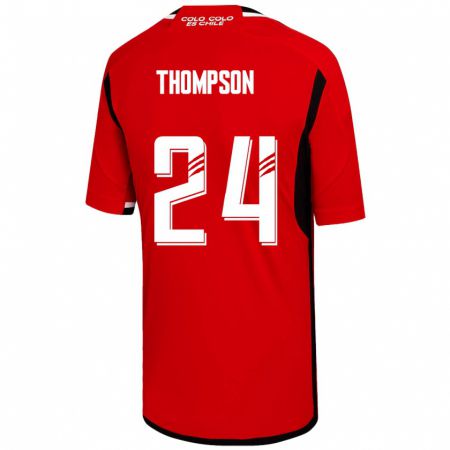 Kandiny Női Jordhy Thompson #24 Piros Idegenbeli Jersey 2023/24 Mez Póló Ing