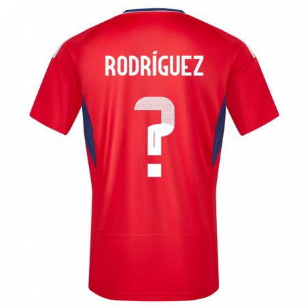 Kandiny Gyermek Costa Rica Bradley Rodriguez #0 Piros Hazai Jersey 24-26 Mez Póló Ing