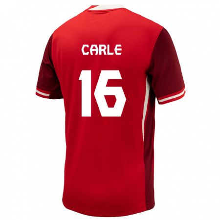 Kandiny Gyermek Kanada Gabrielle Carle #16 Piros Hazai Jersey 24-26 Mez Póló Ing