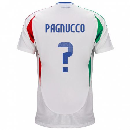 Kandiny Gyermek Olaszország Filippo Pagnucco #0 Fehér Idegenbeli Jersey 24-26 Mez Póló Ing