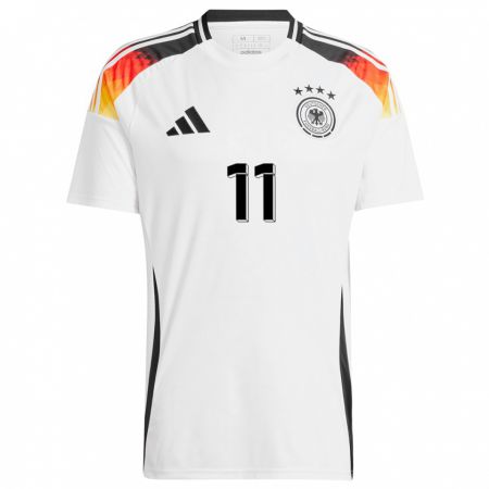 Kandiny Férfi Németország Hasret Kayikci #11 Fehér Hazai Jersey 24-26 Mez Póló Ing