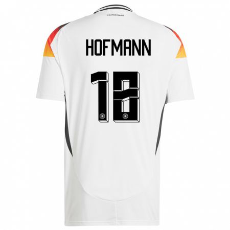Kandiny Férfi Németország Jonas Hofmann #18 Fehér Hazai Jersey 24-26 Mez Póló Ing