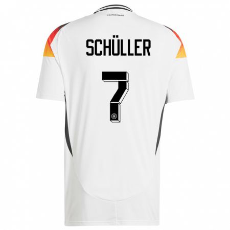 Kandiny Férfi Németország Lea Schuller #7 Fehér Hazai Jersey 24-26 Mez Póló Ing
