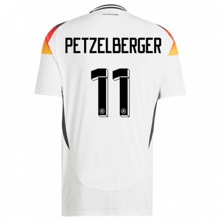 Kandiny Férfi Németország Ramona Petzelberger #11 Fehér Hazai Jersey 24-26 Mez Póló Ing