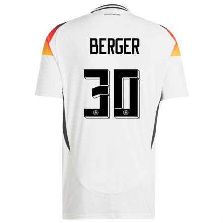 Kandiny Férfi Németország Ann Katrin Berger #30 Fehér Hazai Jersey 24-26 Mez Póló Ing