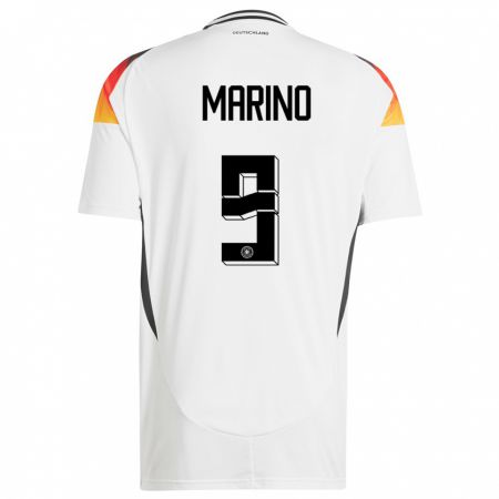 Kandiny Férfi Németország Stefano Marino #9 Fehér Hazai Jersey 24-26 Mez Póló Ing