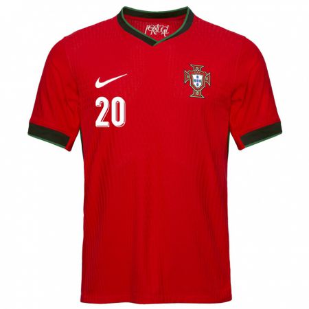 Kandiny Férfi Portugália Fabio Silva #20 Piros Hazai Jersey 24-26 Mez Póló Ing