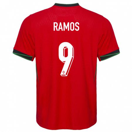 Kandiny Férfi Portugália Goncalo Ramos #9 Piros Hazai Jersey 24-26 Mez Póló Ing