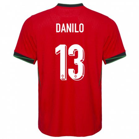 Kandiny Férfi Portugália Danilo Pereira #13 Piros Hazai Jersey 24-26 Mez Póló Ing