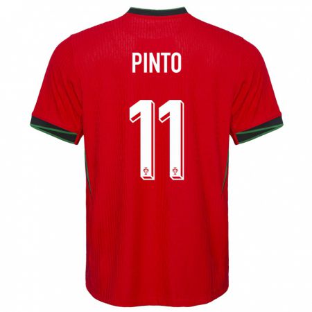 Kandiny Férfi Portugália Tatiana Pinto #11 Piros Hazai Jersey 24-26 Mez Póló Ing