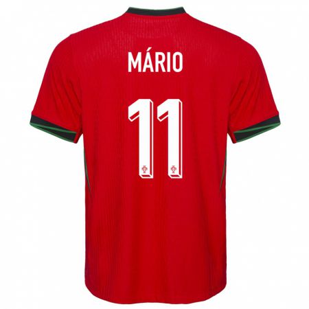 Kandiny Férfi Portugália Joao Mario #11 Piros Hazai Jersey 24-26 Mez Póló Ing