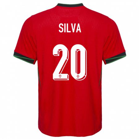Kandiny Férfi Portugália Fabio Silva #20 Piros Hazai Jersey 24-26 Mez Póló Ing