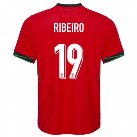 Kandiny Férfi Portugália Rodrigo Ribeiro #19 Piros Hazai Jersey 24-26 Mez Póló Ing