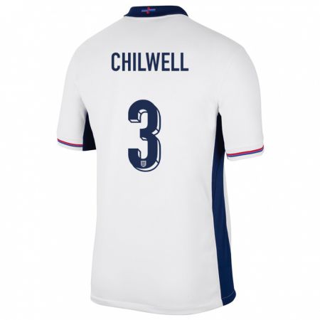 Kandiny Férfi Anglia Ben Chilwell #3 Fehér Hazai Jersey 24-26 Mez Póló Ing