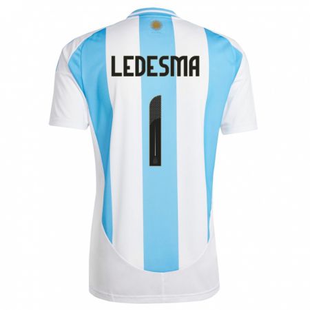 Kandiny Férfi Argentína Jeremias Ledesma #1 Fehér Kék Hazai Jersey 24-26 Mez Póló Ing
