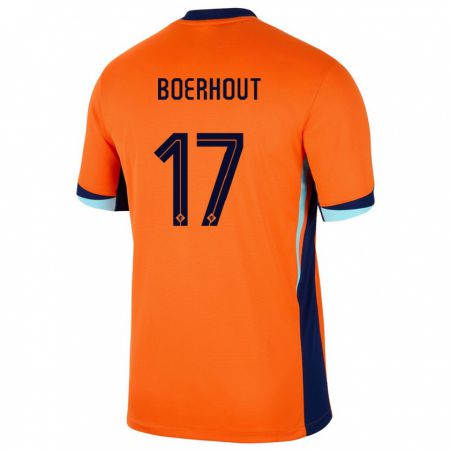 Kandiny Férfi Hollandia Yoram Boerhout #17 Narancs Hazai Jersey 24-26 Mez Póló Ing