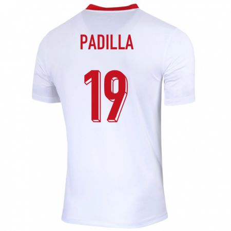 Kandiny Férfi Lengyelország Natalia Padilla #19 Fehér Hazai Jersey 24-26 Mez Póló Ing