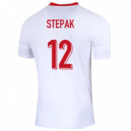 Kandiny Férfi Lengyelország Jakub Stepak #12 Fehér Hazai Jersey 24-26 Mez Póló Ing