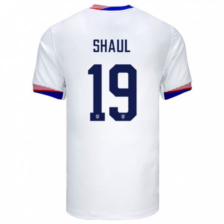 Kandiny Férfi Egyesült Államok Ian Shaul #19 Fehér Hazai Jersey 24-26 Mez Póló Ing