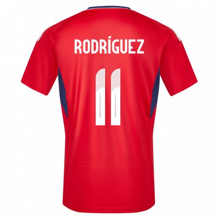 Kandiny Férfi Costa Rica Raquel Rodriguez #11 Piros Hazai Jersey 24-26 Mez Póló Ing