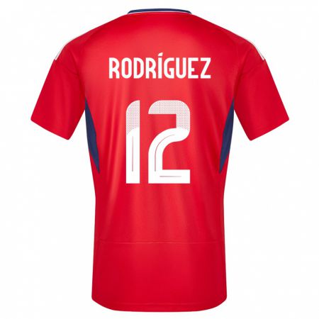 Kandiny Férfi Costa Rica Lixy Rodriguez #12 Piros Hazai Jersey 24-26 Mez Póló Ing