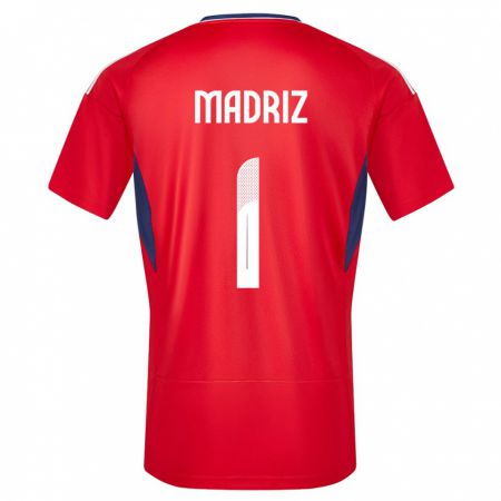 Kandiny Férfi Costa Rica Abraham Madriz #1 Piros Hazai Jersey 24-26 Mez Póló Ing