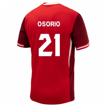 Kandiny Férfi Kanada Jonathan Osorio #21 Piros Hazai Jersey 24-26 Mez Póló Ing