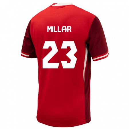 Kandiny Férfi Kanada Liam Millar #23 Piros Hazai Jersey 24-26 Mez Póló Ing