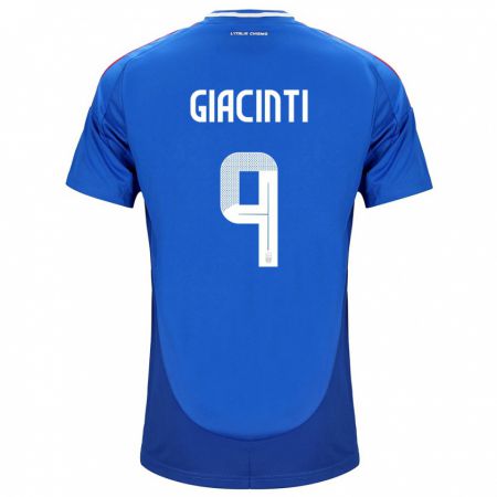 Kandiny Férfi Olaszország Valentina Giacinti #9 Kék Hazai Jersey 24-26 Mez Póló Ing