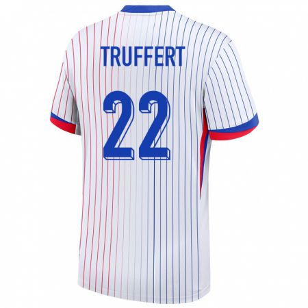 Kandiny Férfi Franciaország Adrien Truffert #22 Fehér Idegenbeli Jersey 24-26 Mez Póló Ing
