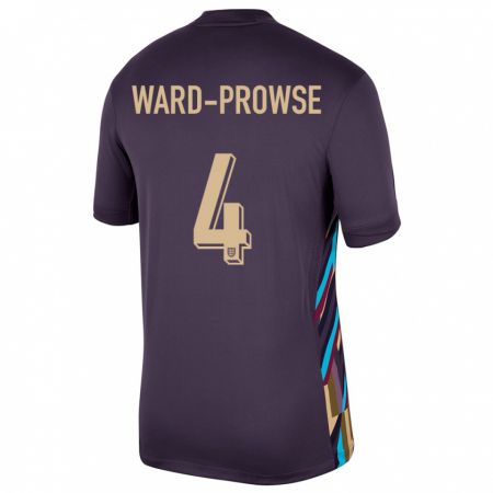 Kandiny Férfi Anglia James Ward-Prowse #4 Sötét Mazsola Idegenbeli Jersey 24-26 Mez Póló Ing