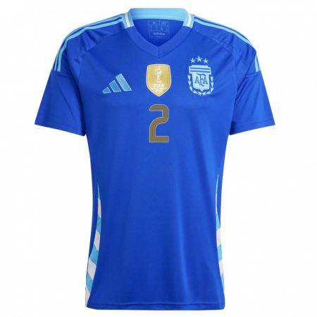 Kandiny Férfi Argentína Lautaro Di Lollo #2 Kék Idegenbeli Jersey 24-26 Mez Póló Ing