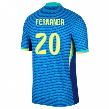 Kandiny Férfi Brazília Fernanda Palermo #20 Kék Idegenbeli Jersey 24-26 Mez Póló Ing