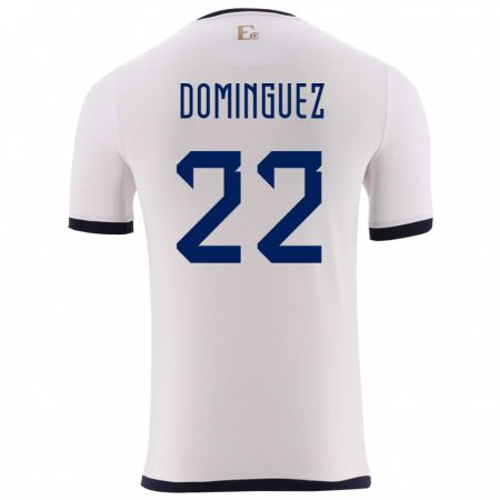 Kandiny Férfi Ecuador Alexander Dominguez #22 Fehér Idegenbeli Jersey 24-26 Mez Póló Ing