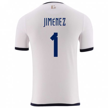 Kandiny Férfi Ecuador Tony Jimenez #1 Fehér Idegenbeli Jersey 24-26 Mez Póló Ing