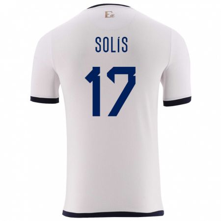 Kandiny Férfi Ecuador Mathias Solis #17 Fehér Idegenbeli Jersey 24-26 Mez Póló Ing