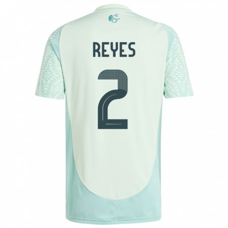 Kandiny Férfi Mexikó Luis Reyes #2 Vászonzöld Idegenbeli Jersey 24-26 Mez Póló Ing