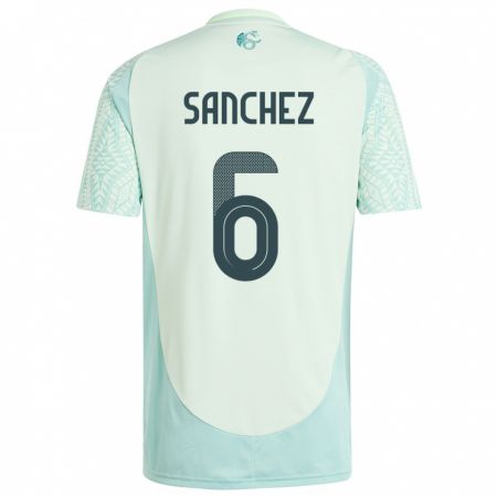 Kandiny Férfi Mexikó Erick Sanchez #6 Vászonzöld Idegenbeli Jersey 24-26 Mez Póló Ing