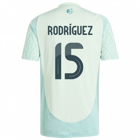 Kandiny Férfi Mexikó Jorge Rodriguez #15 Vászonzöld Idegenbeli Jersey 24-26 Mez Póló Ing