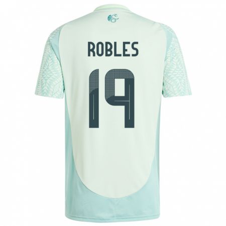 Kandiny Férfi Mexikó Angel Robles #19 Vászonzöld Idegenbeli Jersey 24-26 Mez Póló Ing
