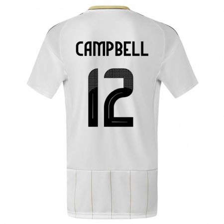 Kandiny Férfi Costa Rica Joel Campbell #12 Fehér Idegenbeli Jersey 24-26 Mez Póló Ing