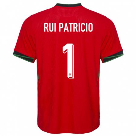 Kandiny Női Portugália Rui Patricio #1 Piros Hazai Jersey 24-26 Mez Póló Ing