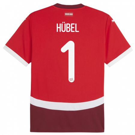 Kandiny Női Svájc Marvin Hubel #1 Piros Hazai Jersey 24-26 Mez Póló Ing