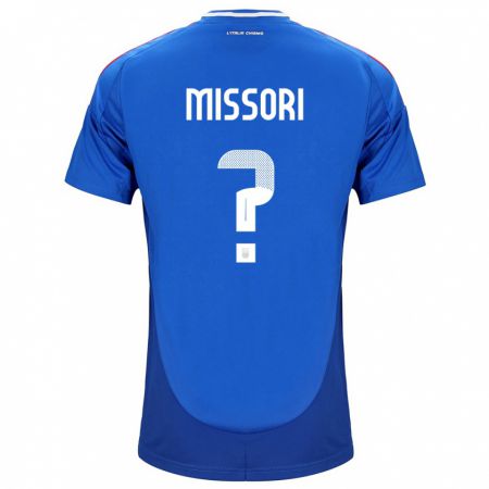 Kandiny Női Olaszország Filippo Missori #0 Kék Hazai Jersey 24-26 Mez Póló Ing
