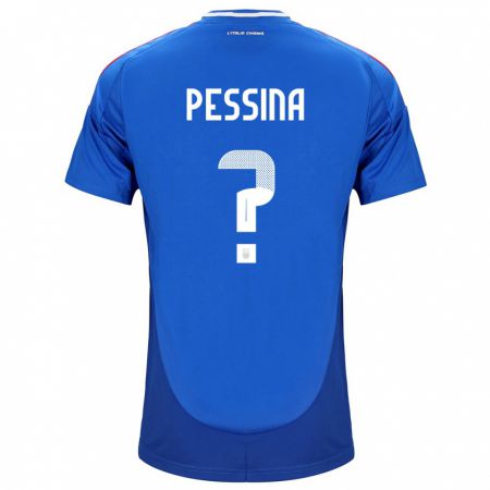 Kandiny Női Olaszország Massimo Pessina #0 Kék Hazai Jersey 24-26 Mez Póló Ing