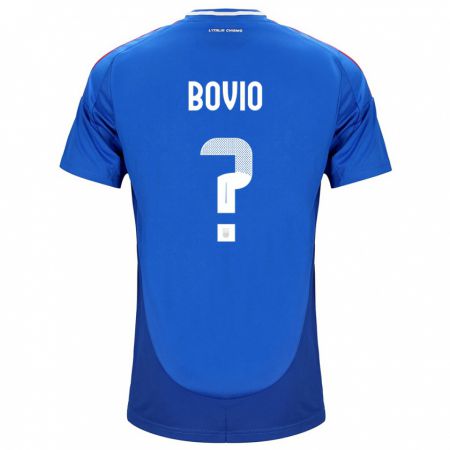 Kandiny Női Olaszország Leonardo Bovio #0 Kék Hazai Jersey 24-26 Mez Póló Ing